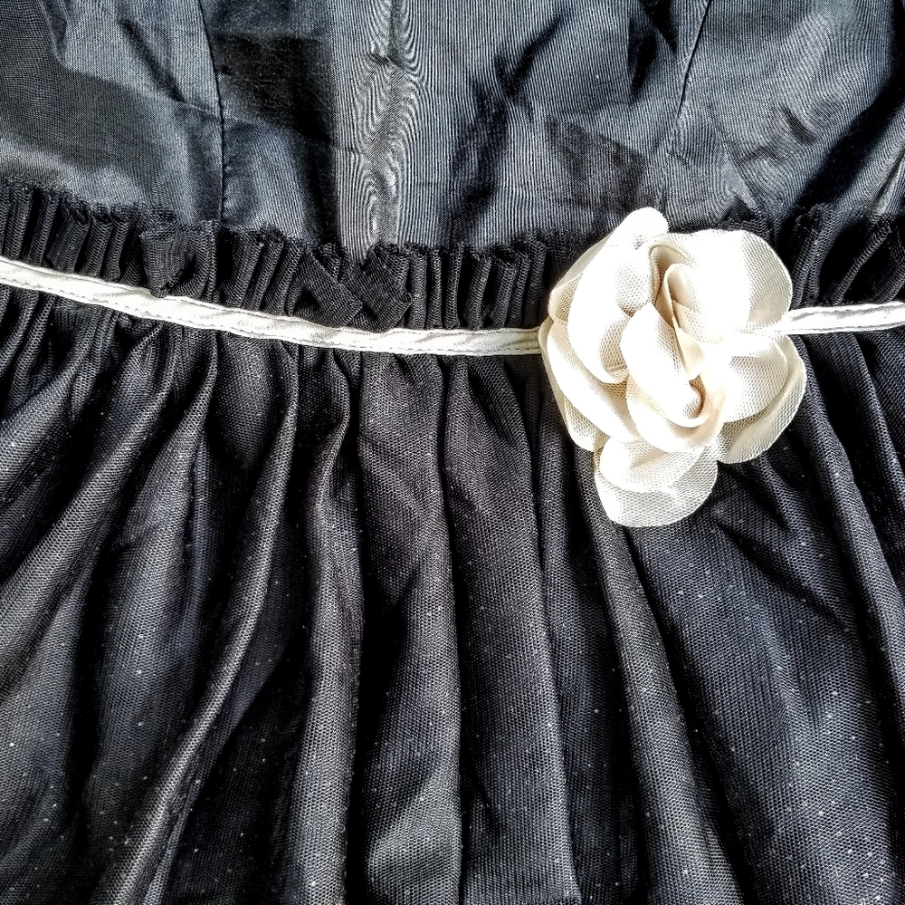 NWOT H&M Black Sleeveless Sparkle Tulle Skirt 6-7 - Picture 5 of 6